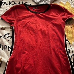 abercrombie mini dress red size large lightly worn great condition!